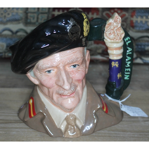 424 - A large Royal Doulton character jug Field Marshal Montgomery, D6908 limited edition with certificate