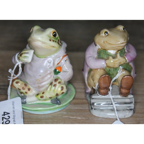 429 - A pair of Beswick Beatrix Potter figures - Mr Jackson and Mr Jeremy Fisher