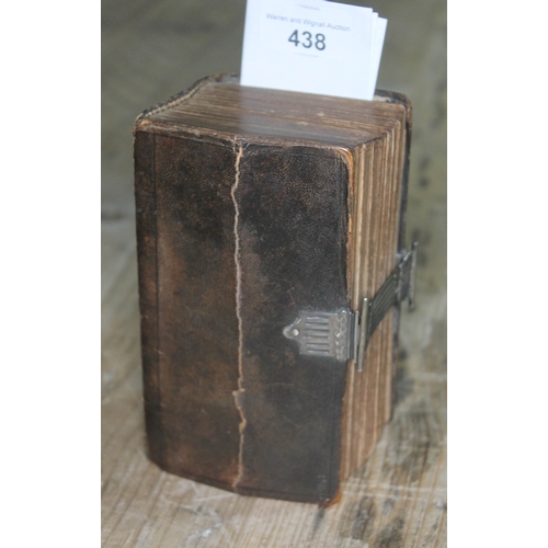 438 - A 19th century Dutch silver mounted and leather bound bible with signed forward by J. Van Der Zandt ... 