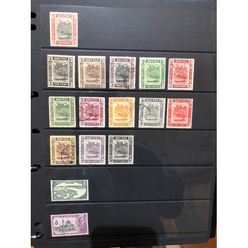 388 - A stamp album, high value far east collection, 55 Hagner Sides,