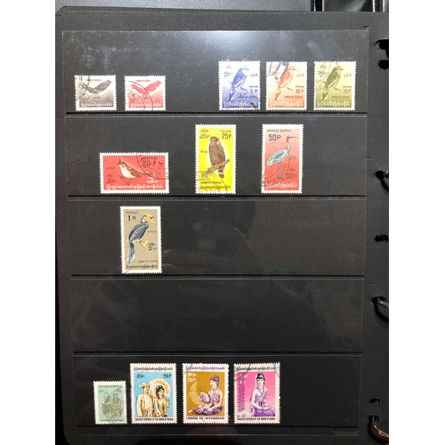 388 - A stamp album, high value far east collection, 55 Hagner Sides,