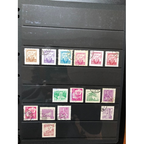 388 - A stamp album, high value far east collection, 55 Hagner Sides,