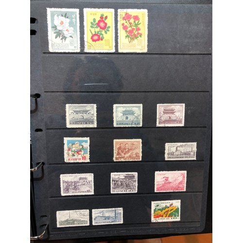 388 - A stamp album, high value far east collection, 55 Hagner Sides,