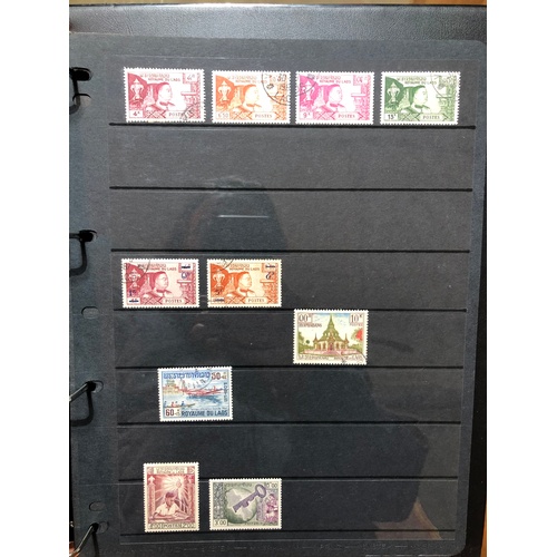 388 - A stamp album, high value far east collection, 55 Hagner Sides,