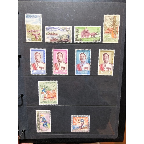 388 - A stamp album, high value far east collection, 55 Hagner Sides,