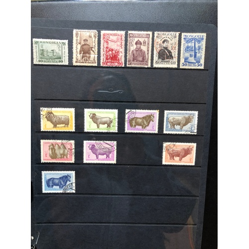 388 - A stamp album, high value far east collection, 55 Hagner Sides,