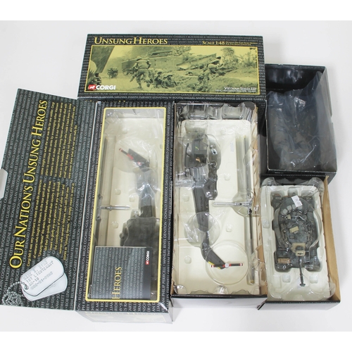 64 - 3x Corgi Unsung Heroes Vietnam Series die-cast models comprising M48 A3 Tank - U.S.M.C. US50306, UH-... 