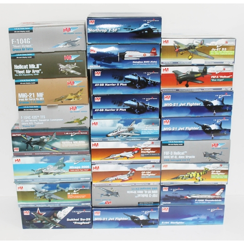 25x Hobby Master Air Power Series 1:72 scale die-cast model aircraft, all  models prefixed 'HA' compr