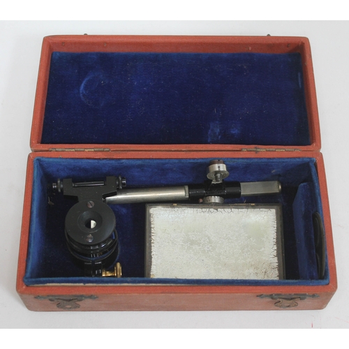 193 - A cased Zeichenapparat by C Reichert Viena camera microscope fitment circa 1900.