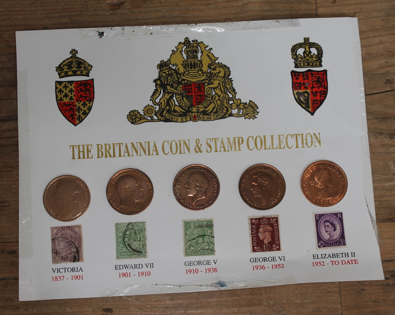 The Britannia Coin Stamp collection