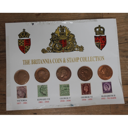 The Britannia Coin Stamp collection