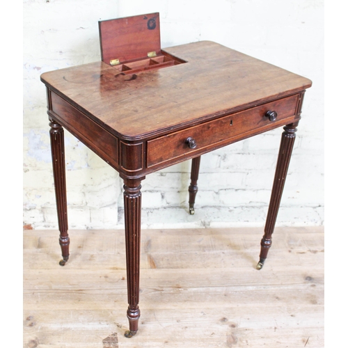 34 - A George III Regency period mahogany chamber writing table attributed to Gillows of Lancaster, circa... 