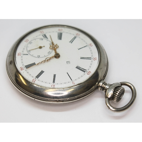 125 - T. Eaton Co. Ltd open face pocket watch, the white enamel dial having Roman numerals with outer minu... 