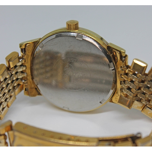 101 - A 1967 gold plated Omega Seamaster 600 wristwatch reference 136.011 with signed champagne dial, hand... 