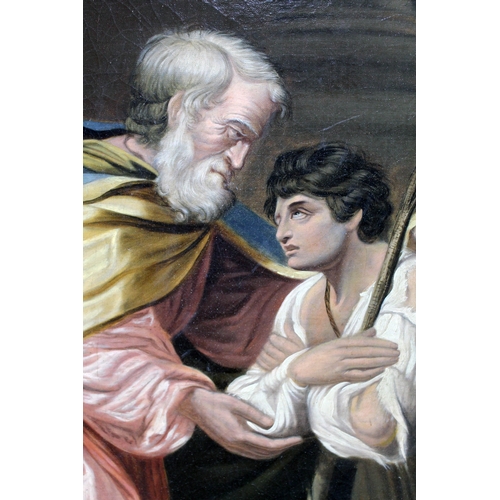 15 - 18th/19th Century School, Biblical scene, oil on canvas, 49.5cm x 60cm, unsigned, later frame 59cm x... 