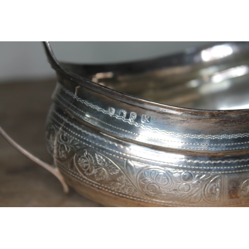 85 - A George III Irish silver twin handle sugar bowl, full maker's mark indistinct second initial 'B', D... 