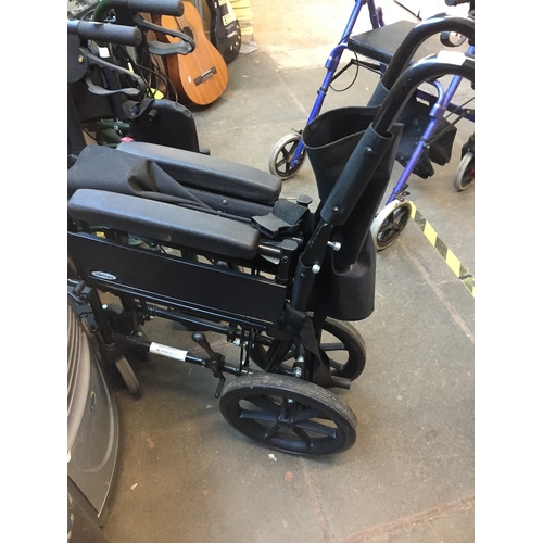 107 - A folding wheelchair