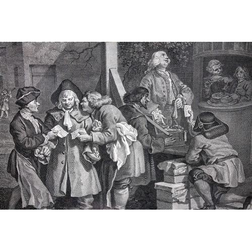 801 - William Hogarth (British 1697-1764), Humours of an Election, set of four engravings; 