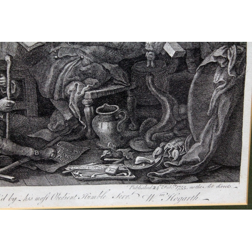 801 - William Hogarth (British 1697-1764), Humours of an Election, set of four engravings; 