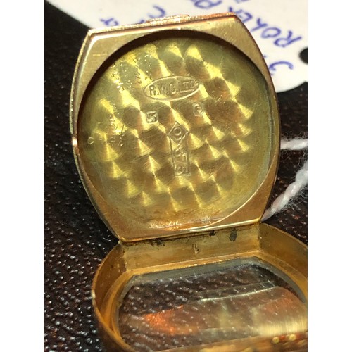 111 - A 1920s Rolex Prima 9ct gold ladies wristwatch having signed guilloche dial with Arabic numerals and... 