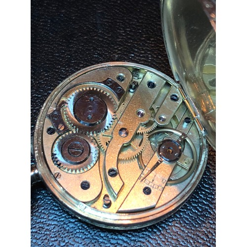 112 - An early 20th century 14ct gold ladies pocket watch having white enamel dial with Roman numerals and... 