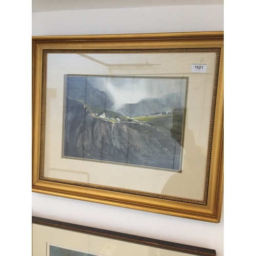 821 - David John Sweetingham, 'Penrhyn Quarry', North Wales, watercolour, signed lower right, 25cm x 36cm,... 