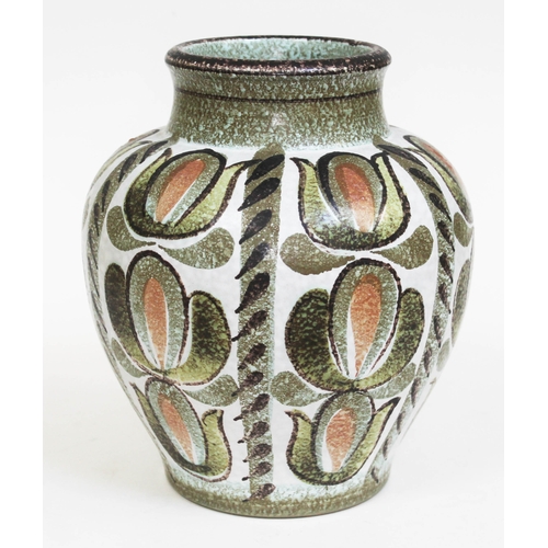 303 - An early 1960s Denby Glyn Colledge vase with impressed signature, height 23cm.