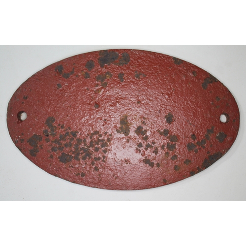 326 - South Eastern & Chatham Railway S.E. & C.R. 95 Ashford Works cast wagon plate 25cm x 15cm