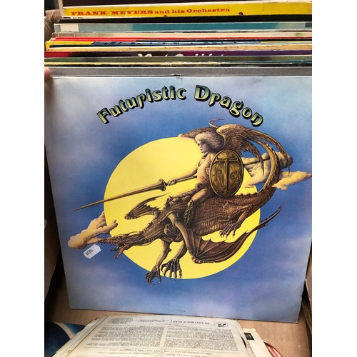 712 - Box of LP and single records