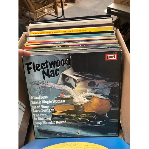 712 - Box of LP and single records