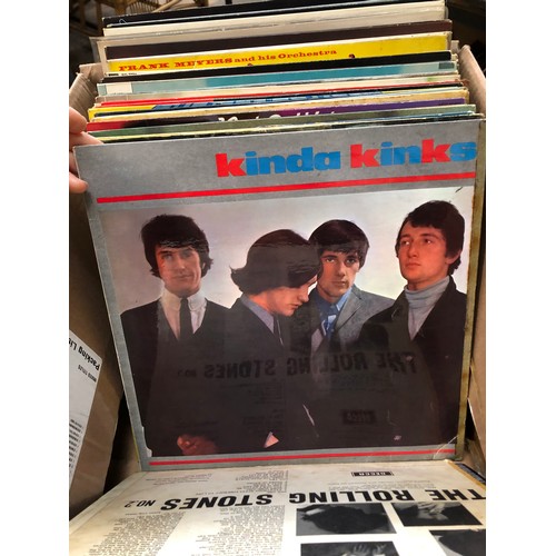 712 - Box of LP and single records