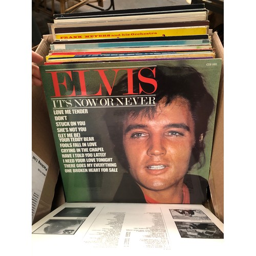 712 - Box of LP and single records