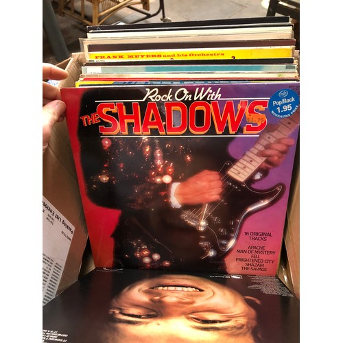 712 - Box of LP and single records