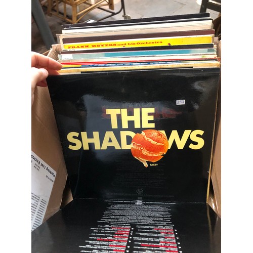 712 - Box of LP and single records