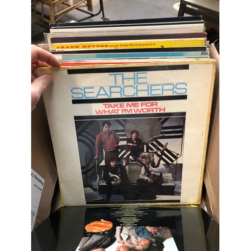 712 - Box of LP and single records