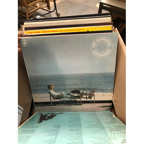 712 - Box of LP and single records