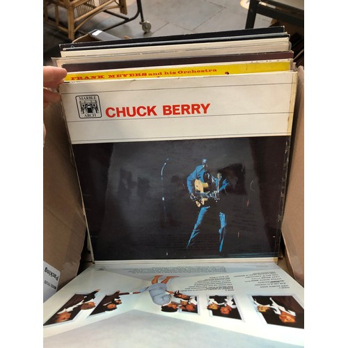 712 - Box of LP and single records