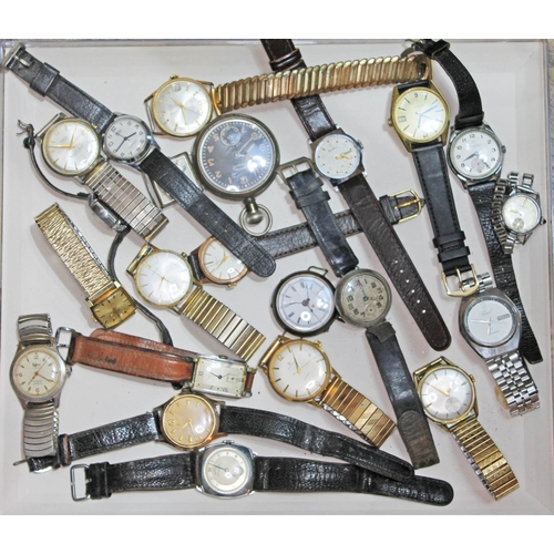 242 - A collection of mainly mechanical wristwatches, including Ingersoll, Avia, Citizen, Smiths, Services... 