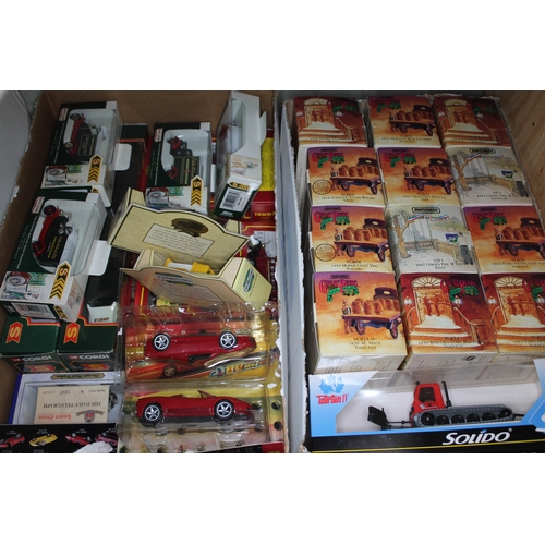 319 - Four boxes of modern die-cast model vehicles, including Corgi, Matchbox, Lledo etc. approx. 80 vehic... 