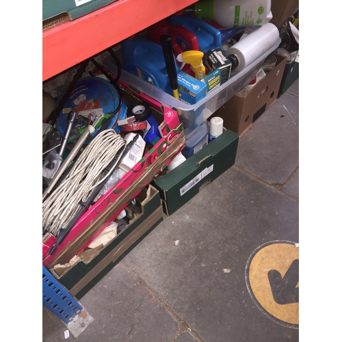 157 - 8 boxes of garage, garden and household items