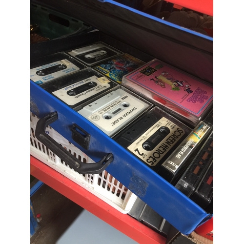 164 - A case of vintage computer games.