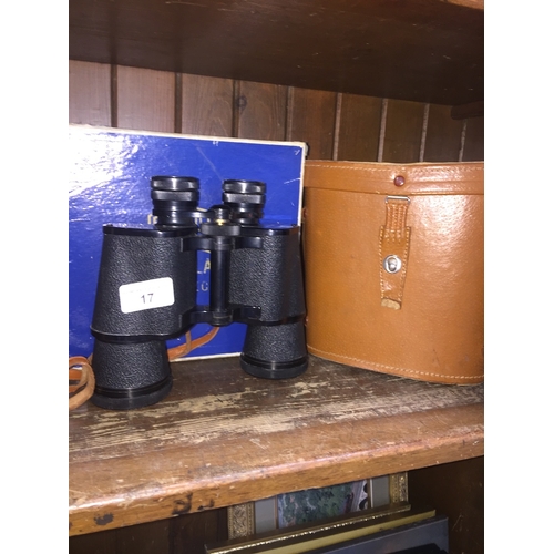 17 - A pair of Denhill DeLuxe binoculars 10X50 in case and with original box.