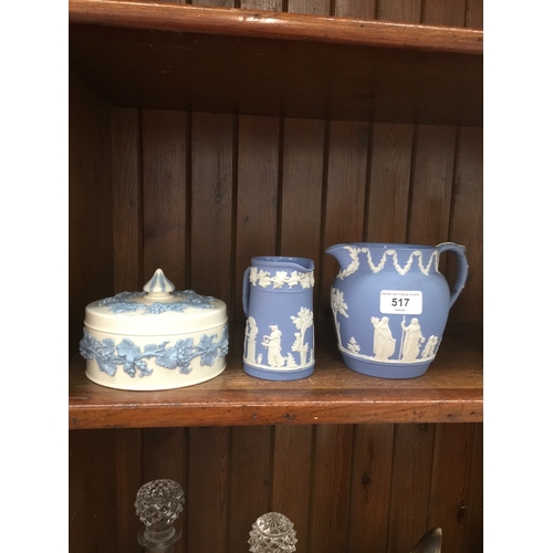 517 - Three pieces of Wedgwood