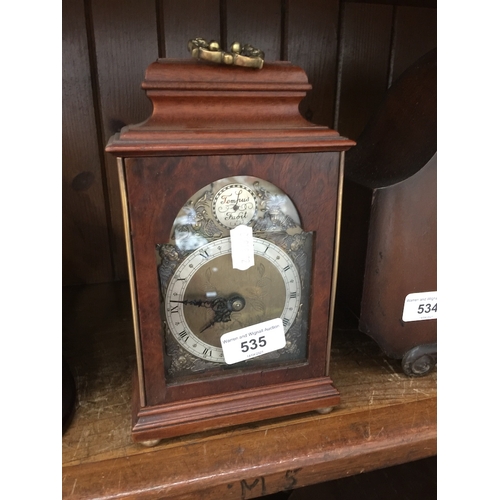 535 - A small Elliot bracket clock