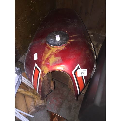 73 - A vintage Honda motorcycle fuel tank