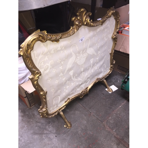 88 - A gilt framed fire screen