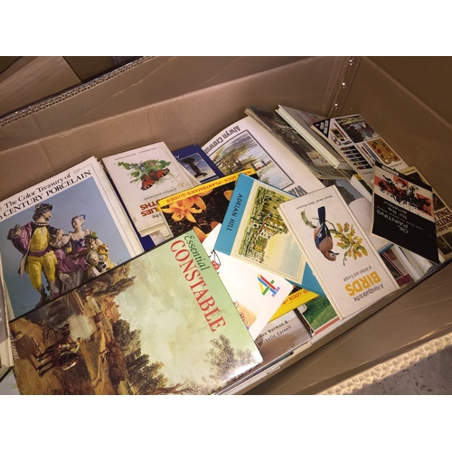 475 - A large box of mainly art reference books.