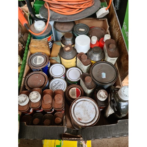 488 - 13 boxes + 4 wooden boxes + 3 metal toolboxes and multidrawer unit of misc tools and related items, ... 