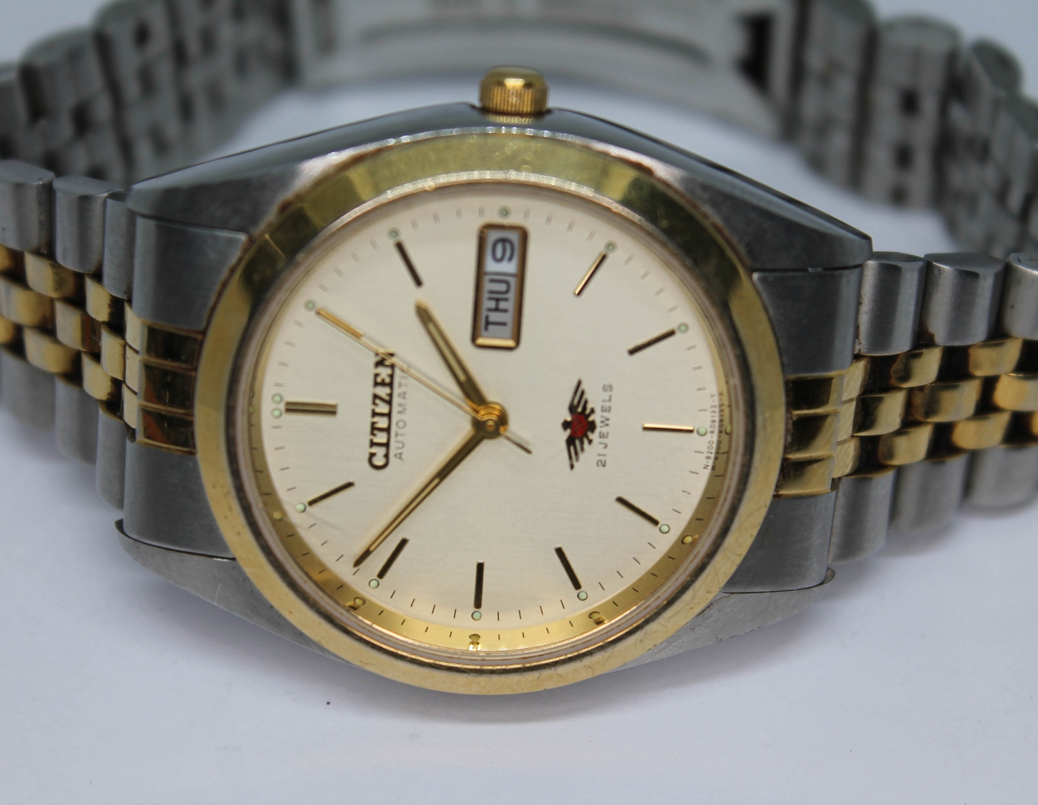 A 1970s stainless steel Citizen Eagle automatic