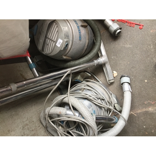 113 - 2 Nilfisk vacuum cleaners.